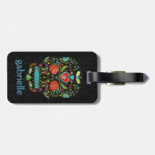 Blütenzucker Glitzer und Gold Gepäckanhänger (Rückseite horizontal)