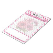 Blütenzucker rosa Bläschen Notizblock (angewinkelt)