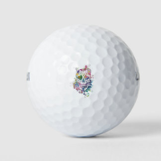 Blütenzucker-Schädel Golfball