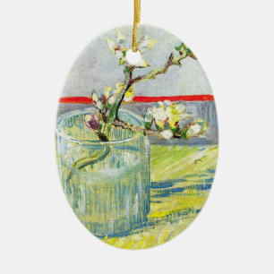 Blütenzweig Almond von Vincent van Gogh Keramik Ornament