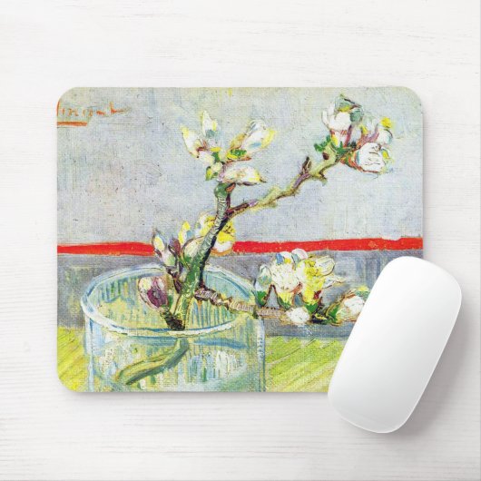Blütenzweig Almond von Vincent van Gogh Mousepad (Mit Mouse)
