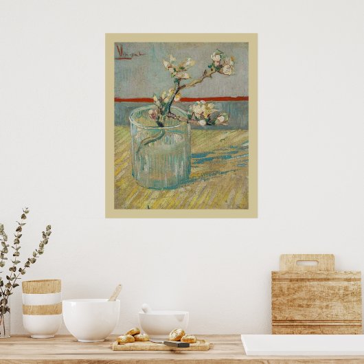 Blütenzweig Almond von Vincent van Gogh Poster (Küche)