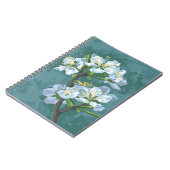 Blütenzweig des Apfelbaums Notizblock (Linke Seite)