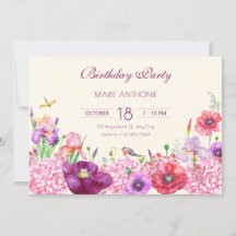 Blütenzweig im Wasser Geburtstag