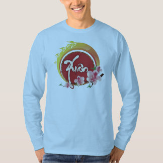 Blütenzweige mit Pfirsichblüten und Frühling T-Shirt