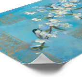 Blütenzweige Poster (Ecke)