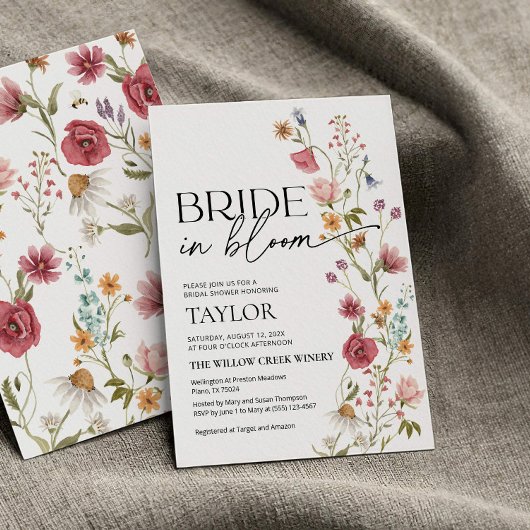 Blütezeit | Brautdusche Einladung