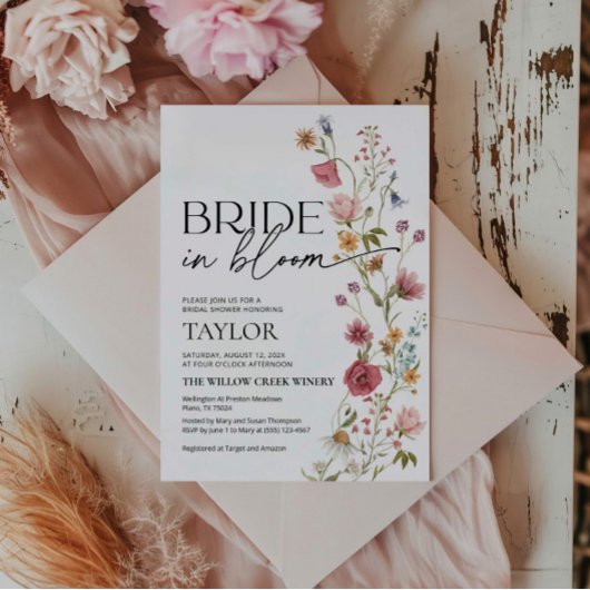 Blütezeit | Brautdusche Einladung