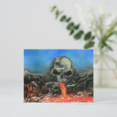 Blutfälle Postkarte (Stehend Vorderseite)