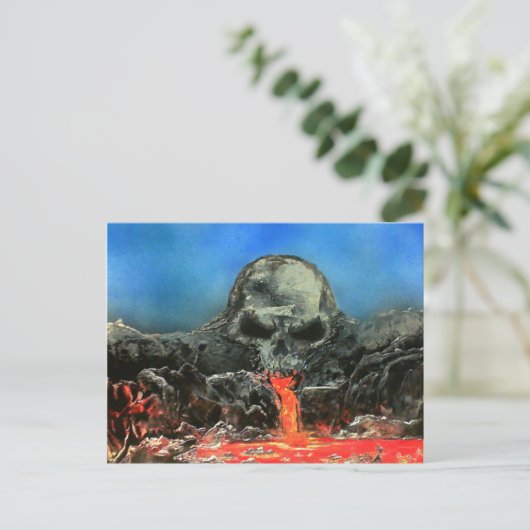 Blutfälle Postkarte (Stehend Vorderseite)