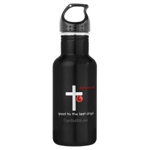 Blutfallen gotGod316.com Cross Trinkflasche