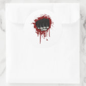 Blutfaust Runder Aufkleber (Tasche)