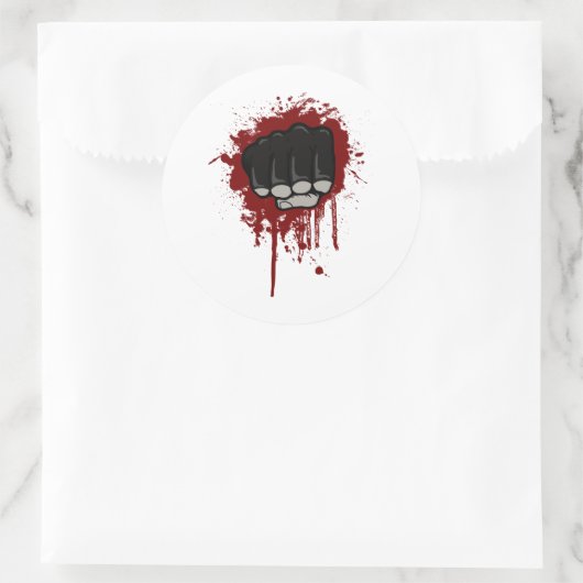 Blutfaust Runder Aufkleber (Tasche)