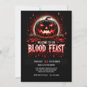 Blutfest Halloween Einladung (Vorderseite)