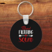 Blutfilterplatte - Nierendialyse registriert Schlüsselanhänger (Rückseite)