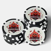 BlutflammenChips: Power in der BD-Verse geformt Pokerchips (Stapel)