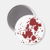 Blutflecken im Horror Magnet (Vorderseite/Rückseite)