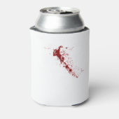 Blutflecken sind rot, UV-Licht blau Dosenkühler (Kanne Rückseite)