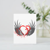 Blutflügel - Emo, Rock, Goth, Alternative, Grunge Postkarte (Stehend Vorderseite)