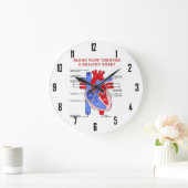 BLUTFLUSS GROßE WANDUHR (Zuhause)