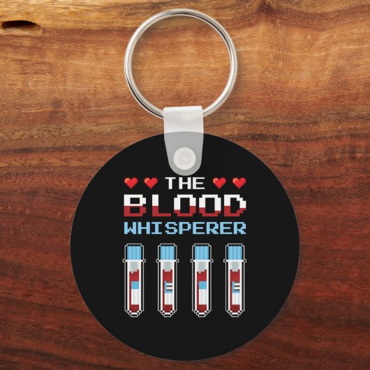 Blutflüsterer Vacutainer Phlebotomist Phlebotomie Schlüsselanhänger (Vorderseite)