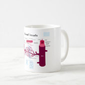 Blutgefäß-Arterien-Kapillarader-Diagramm Kaffeetasse (VorderseiteRechts)