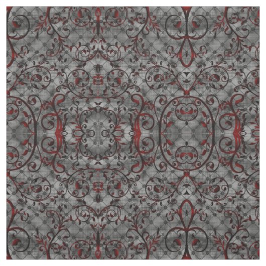 Blutgefäß Damask Goth Muster Fabric Stoff (Muster)
