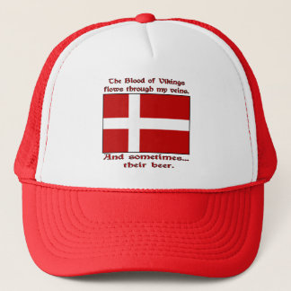 Blutgefässe fließen manchmal Bier Truckerkappe