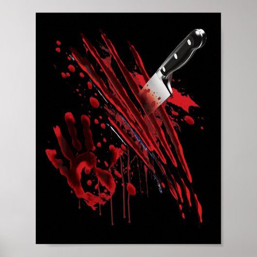 Blutgerinnsel Spritzer Graphic Poster (Vorne)