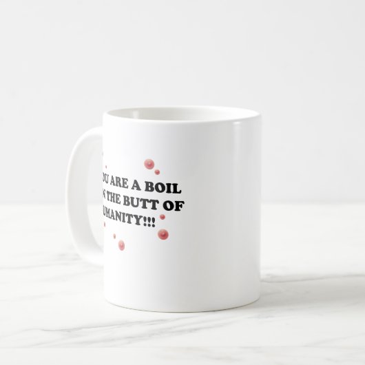 Blutgeschwüre Kaffeetasse (Vorderseite Links)