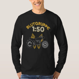 Blutgruppe 150 Moped Frau Saxony Ostdeutschland T-Shirt