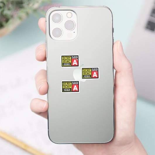 Blutgruppe A Aufkleber (Telefon)