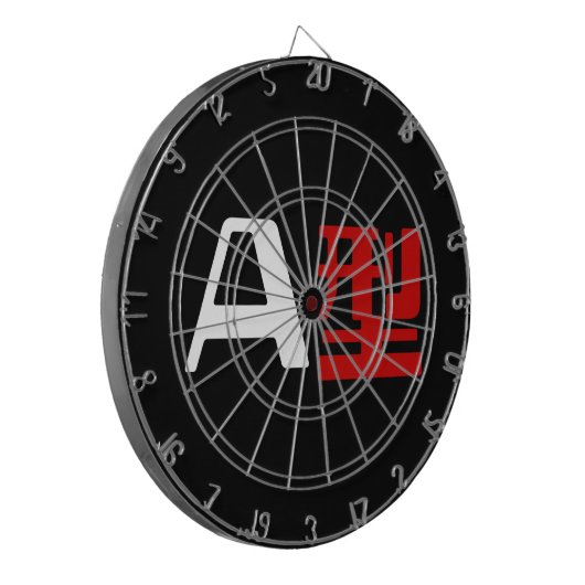 Blutgruppe A Japanisches Kanji Dartscheibe (Vorderseite Links)