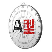 Blutgruppe A Japanisches Kanji Dartscheibe (Vorderseite rechts)