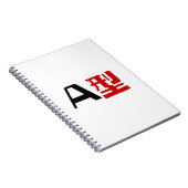 Blutgruppe A Japanisches Kanji Notizblock (Rechte Seite)