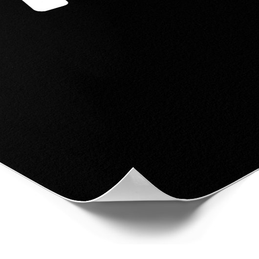 Blutgruppe A Japanisches Kanji Poster (Ecke)