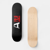 Blutgruppe A Japanisches Kanji Skateboard (Vorderseite)