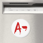 Blutgruppe A - Negativ #Horror Hospital Magnet (In Situ (Geschirrspüler))