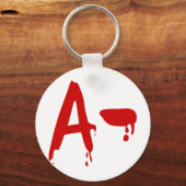 Blutgruppe A - Negativ #Horror Hospital Schlüsselanhänger (Vorderseite)