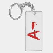 Blutgruppe A - Negativ #Horror Hospital Schlüsselanhänger (Vorderseite links)