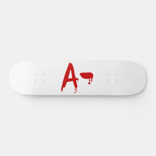 Blutgruppe A - Negativ #Horror Hospital Skateboard (Horizontal)