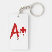 Blutgruppe A+ Positiv #Horror Hospital Schlüsselanhänger (Rückseite)
