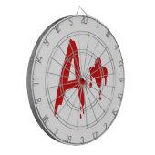 Blutgruppe A+ Positives #Horror Hospital Dartscheibe (Vorderseite Links)