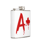 Blutgruppe A+ Positives #Horror Hospital Flachmann (Rechts)