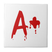 Blutgruppe A+ Positives #Horror Hospital Fliese (Vorderseite)