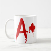 Blutgruppe A+ Positives #Horror Hospital Kaffeetasse (Links)