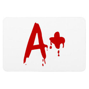 Blutgruppe A+ Positives #Horror Hospital Magnet