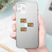 Blutgruppe AB Aufkleber (Telefon)