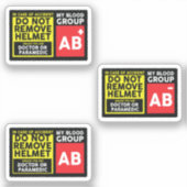 Blutgruppe AB Aufkleber (Vorderseite)
