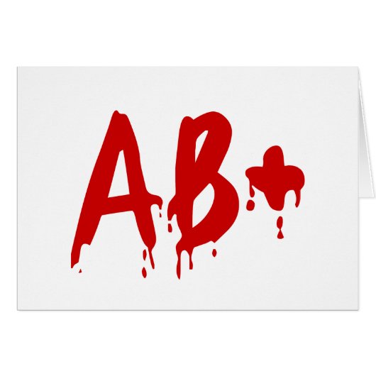 Blutgruppe AB+ Positives #Horror Hospital (Vorderseite (Horizontal))